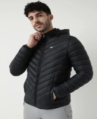HUSKY JACKET WITH HOOD-Black
