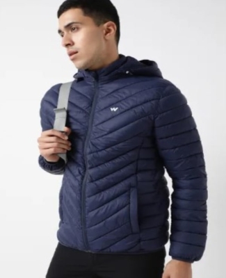 HUSKY JACKET WITH HOOD-Navy