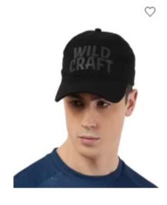 COTTON SUN CAP-Black