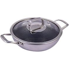 Stanton Non-stick Kadhai with Lid 24cm - 3 Ply