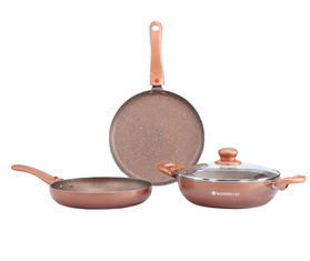 Ruby Plus 4pc Cookware Set Bronze