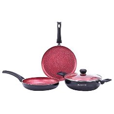 Sigma 4pc Cookware Set Red & Black