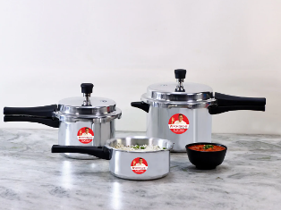 Platinum Outer Lid Pressure Cooker Combo 2,3,5 L