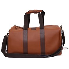 Tan Leatherite Duffle Bag Cum Backpack