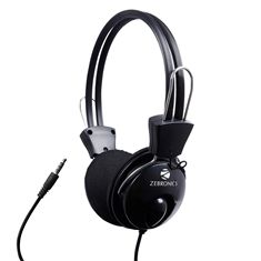 H- ZEBRONICS MM HEADPHONE W/MIC AND VOL WITH SINGLE PIN ( PLEASANT )