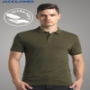 POLO-Jack & Jones INTERLOCK POLO (Olive Green)