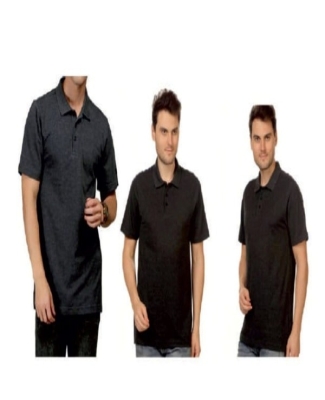 T-SHIRT DP6041 PC MELANGE BLACK