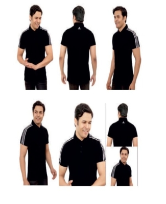 Adidas Poly Cotton T-Shirt Black