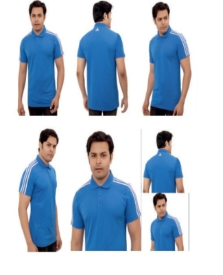 Adidas Poly Cotton T-Shirt Royal Blue