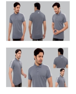Adidas Poly Cotton T-Shirt Grey