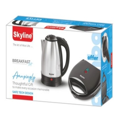 Electric Kettle & Sandwich Maker Combo