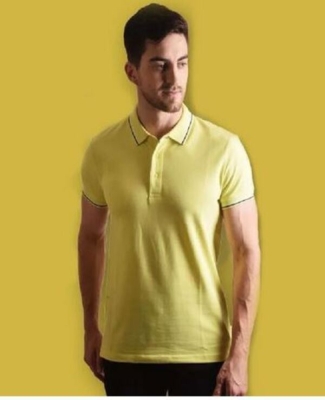 UCB Polo T-Shirt Lycra Cotton-Lemon Yellow