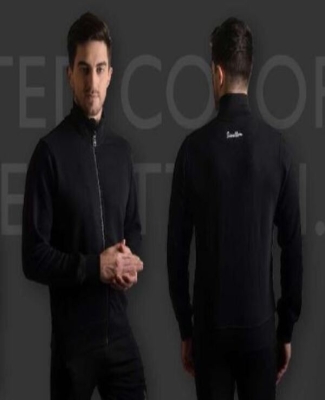 Sweat Shirt zipper Black