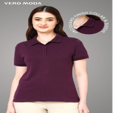 Jacquard Polo- Wine